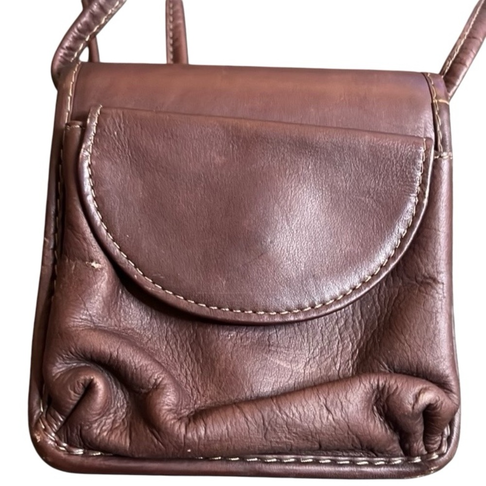 Hobo International Brown Mini Leather Crossbody Bag